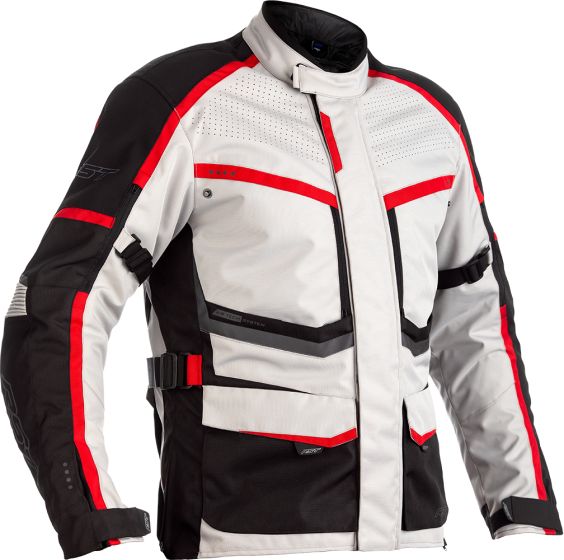 RST Maverick Textile Jacket - Silver/Black/Red