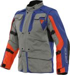 Dainese Alligator Textile Jacket - Charcoal Grey/Sodalite Blue/Flame Orange