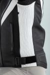 RST Sabre CE Leather Jacket - Black/White