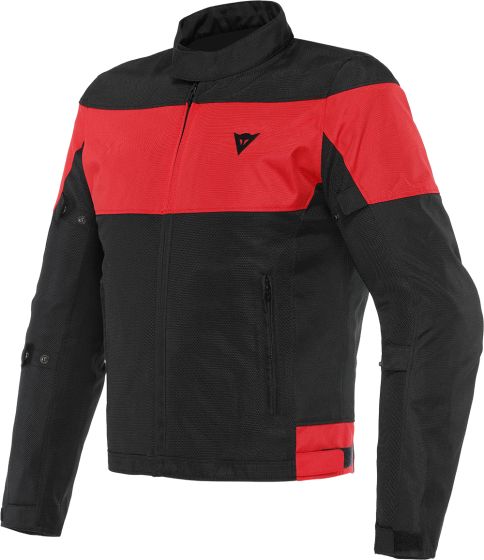 Dainese Elettrica Air Textile Jacket - Black/Lava Red