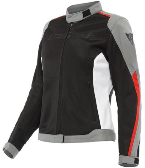 Dainese Lady Hydraflux 2 Air D-Dry WP Textile Jacket - Black/Charcoal Grey/Red