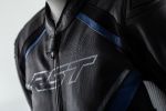RST Sabre CE Leather Jacket - Black/Blue