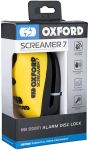 Oxford Screamer 7 Alarm Disc Lock - Yellow