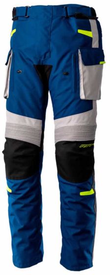 RST Endurance CE Textile Trousers - Blue/Silver/Yellow